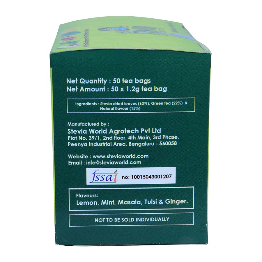 TeaVia -Stevia Tea Bags (50 Tea Bags)