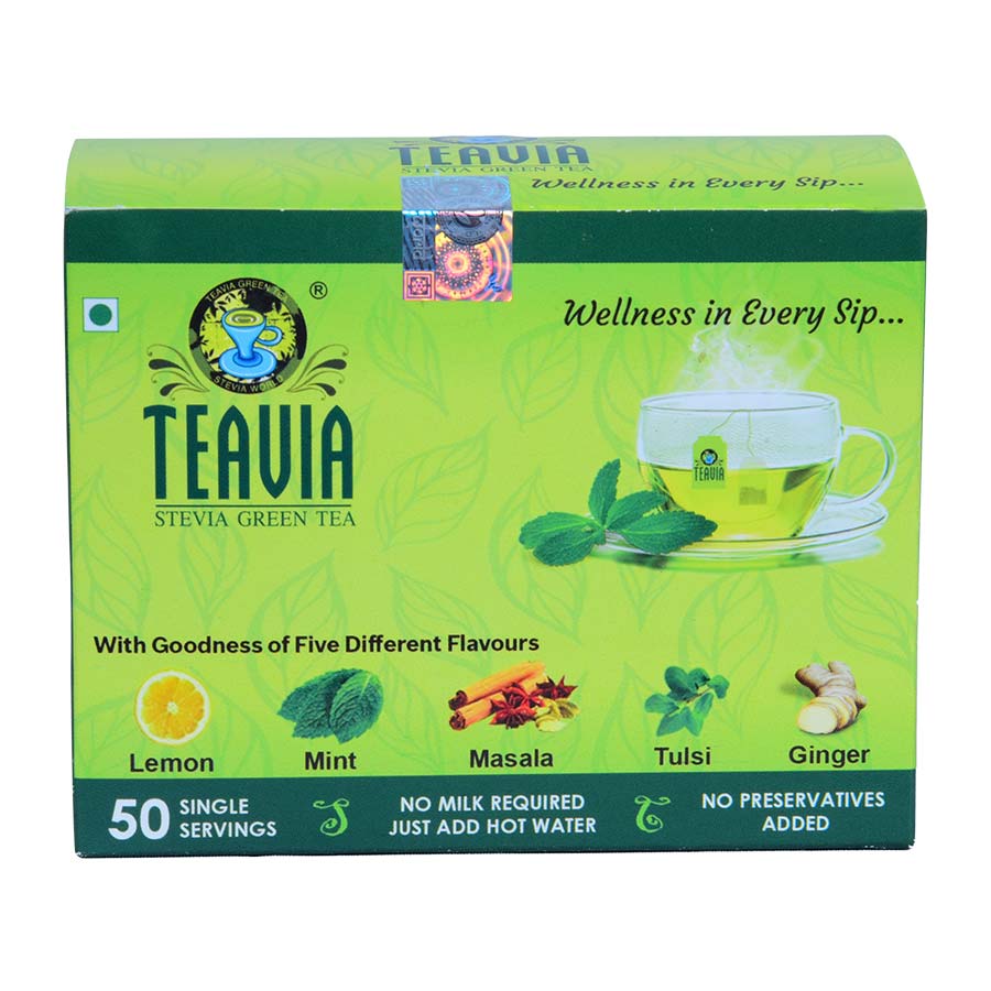 TeaVia -Stevia Tea Bags (50 Tea Bags)